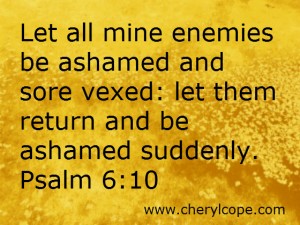 prayer against enemies bible verses